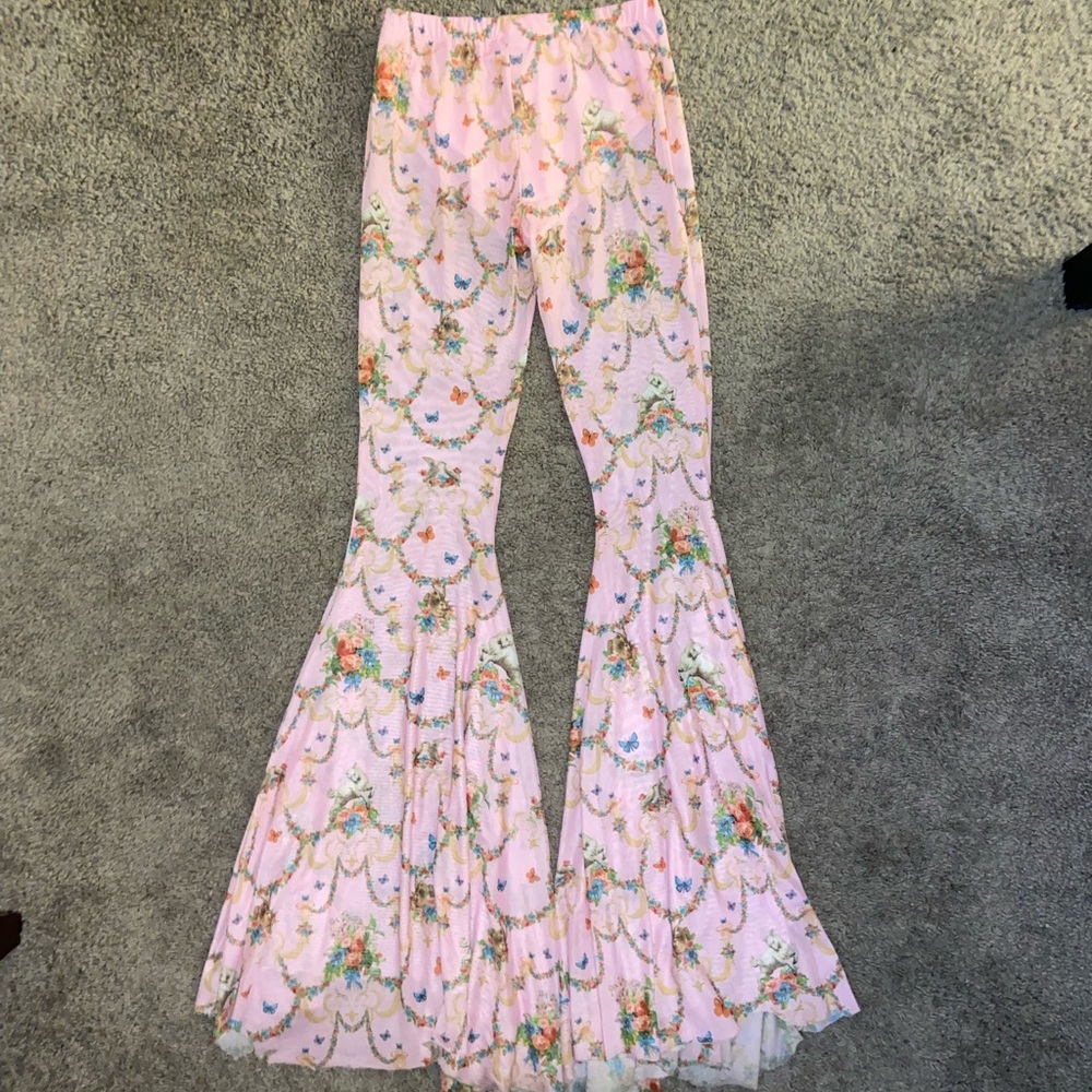 DOLLS KILL SOLD OUT Lush Opulence Flare Pants